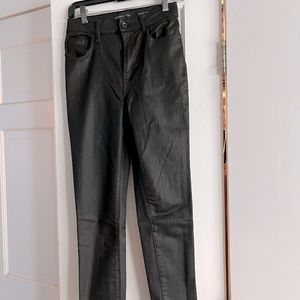 Black jeans with a slight shine